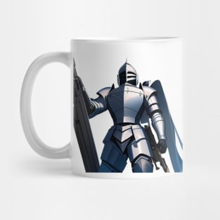 Knight Holding Gun Mug